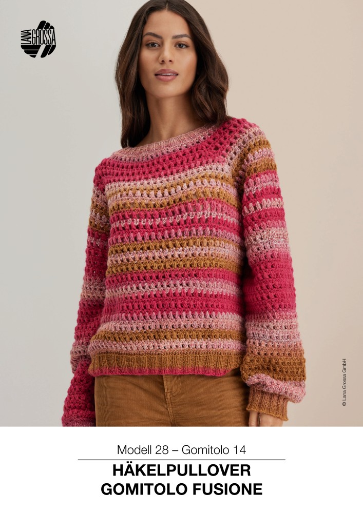 Häkelpullover Gomitolo Fusione