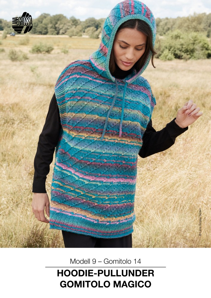 Hoodie-Pullunder Gomitolo Magico