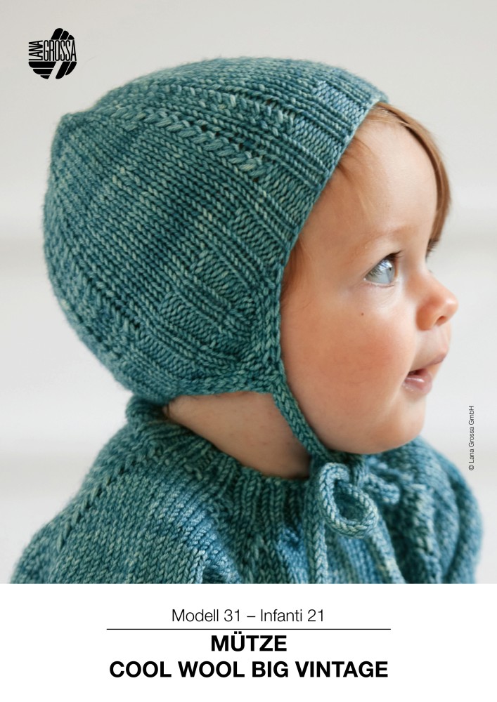 Mütze Cool Wool Big Vintage für Babys