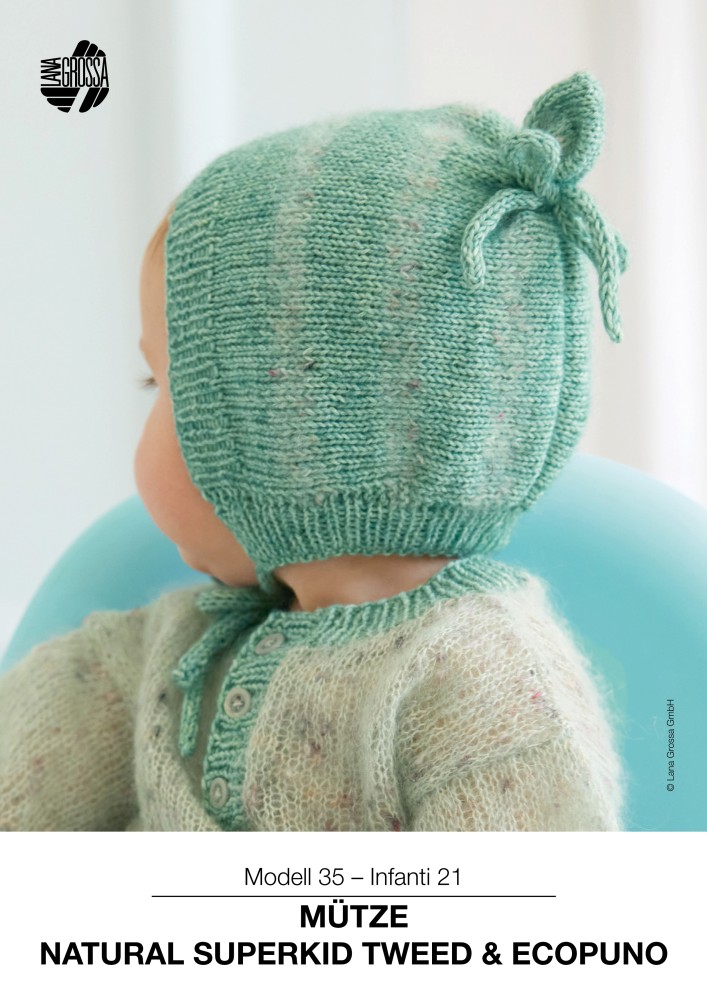 Mütze Natural Superkid Tweed & Ecopuno