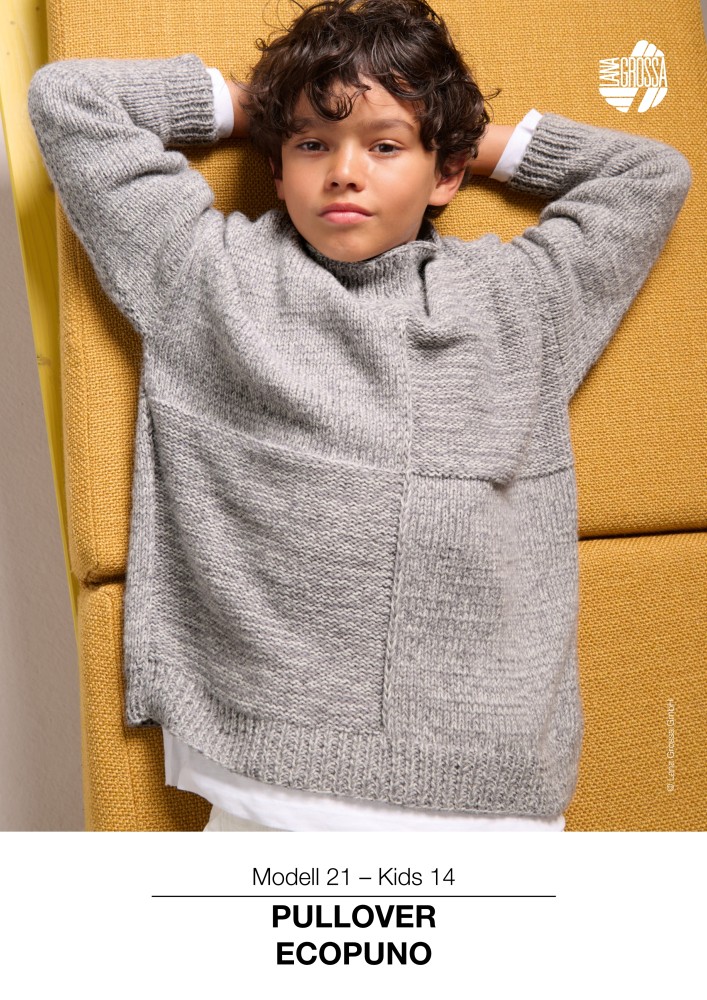 Pullover Modell 21 – Kids 14 aus Ecopuno Garn