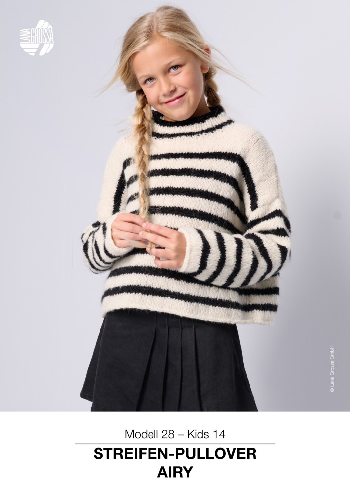 Streifen-Pullover Airy für Kinder