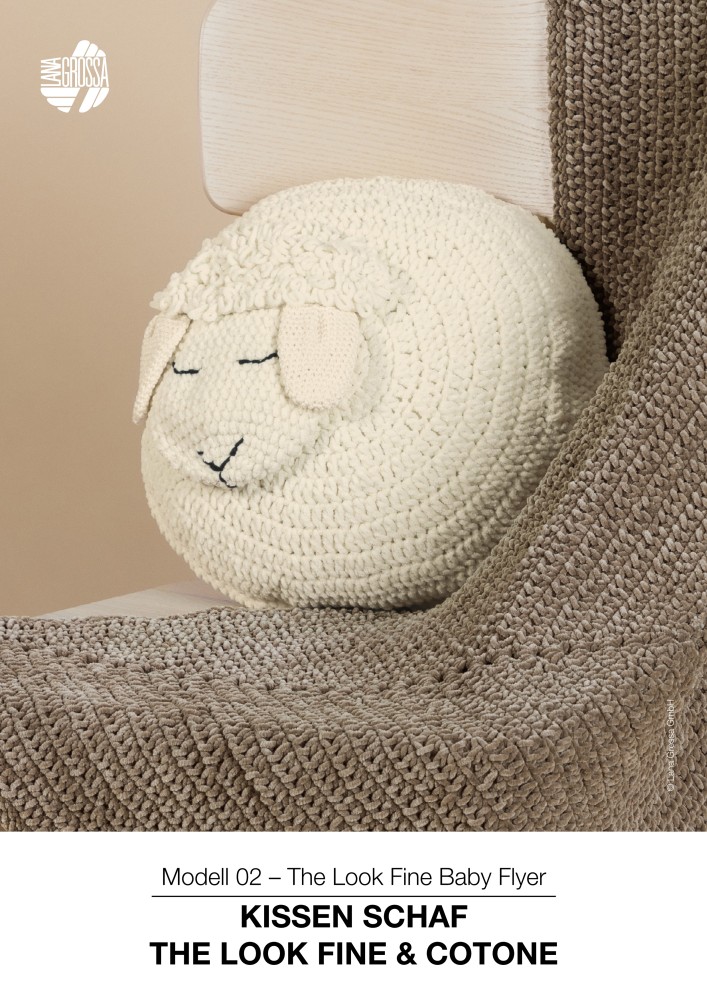 Kissen Schaf The Look Fine & Cotone