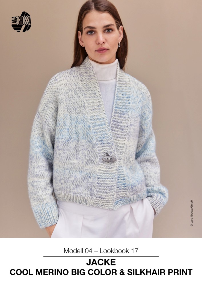 Jacke Cool Merino Big Color & Silkhair Print