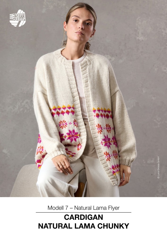 Cardigan Natural Lama Flyer