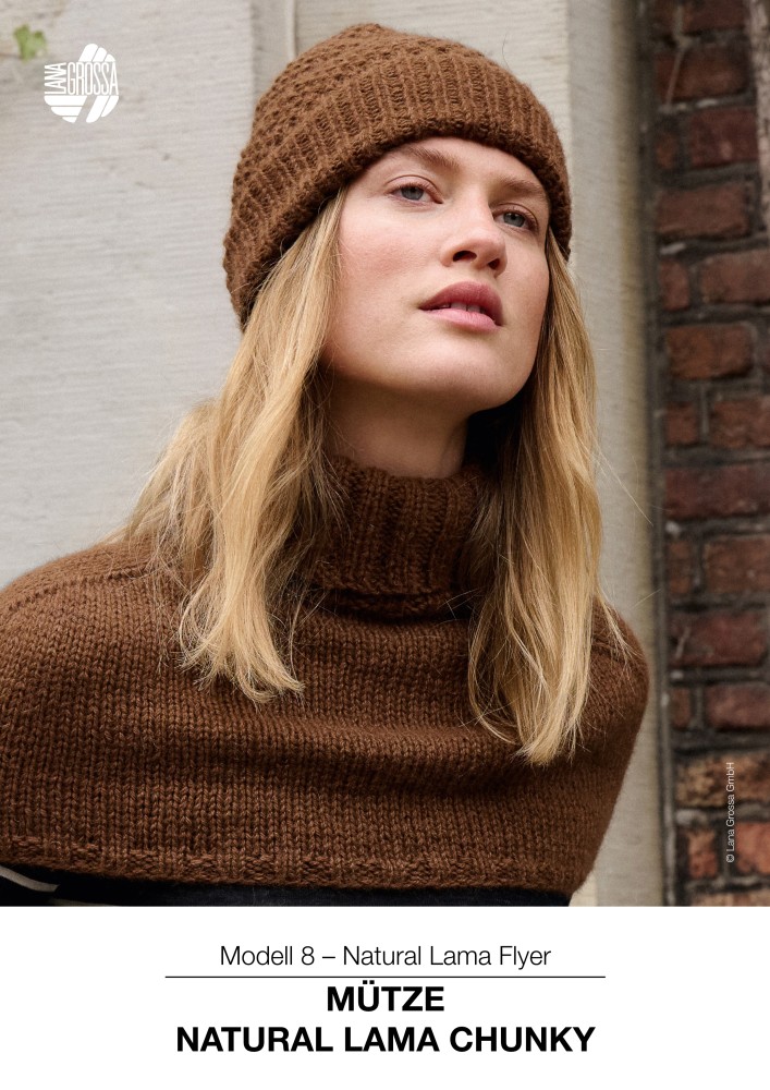 Mütze Natural Lama Chunky