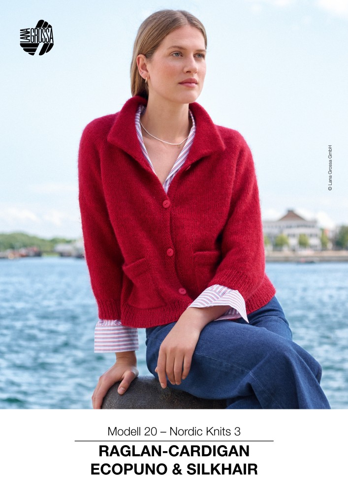 Raglan-Cardigan Ecopuno & Silkhair