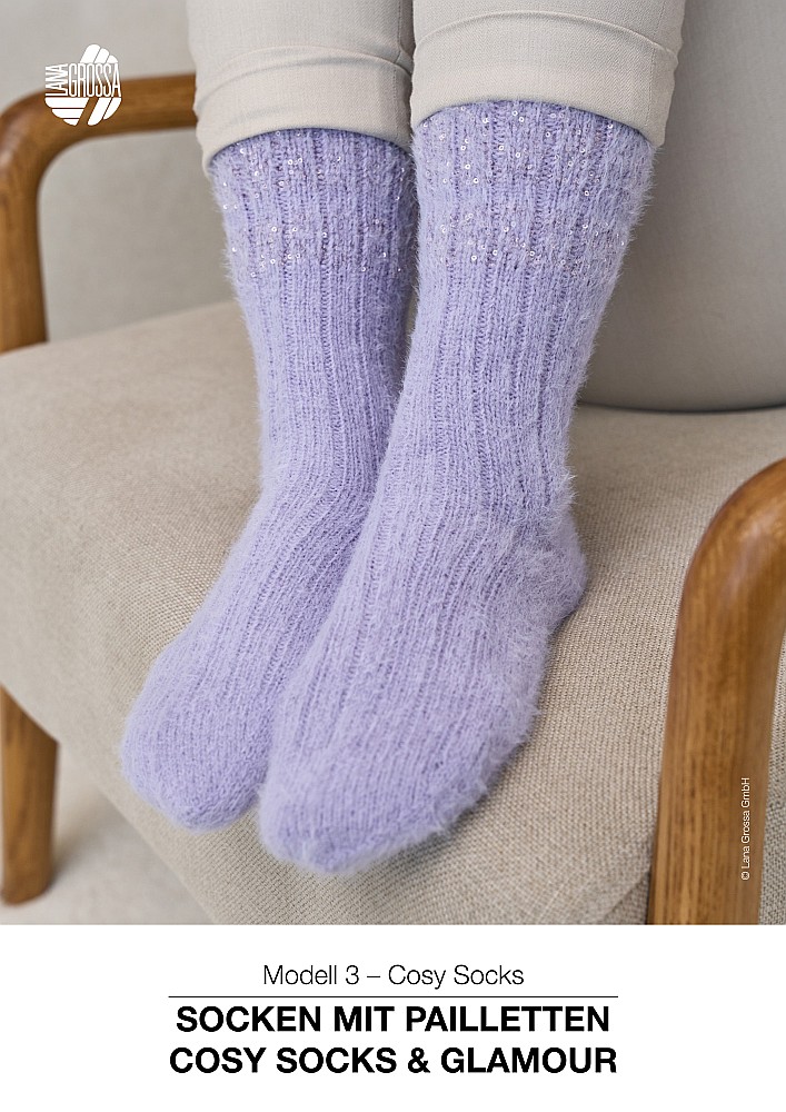 Cosy Socks mit Pailletten
