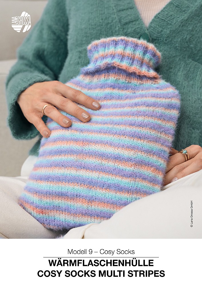 Wärmflaschenhülle Cosy Socks Multi Stripes