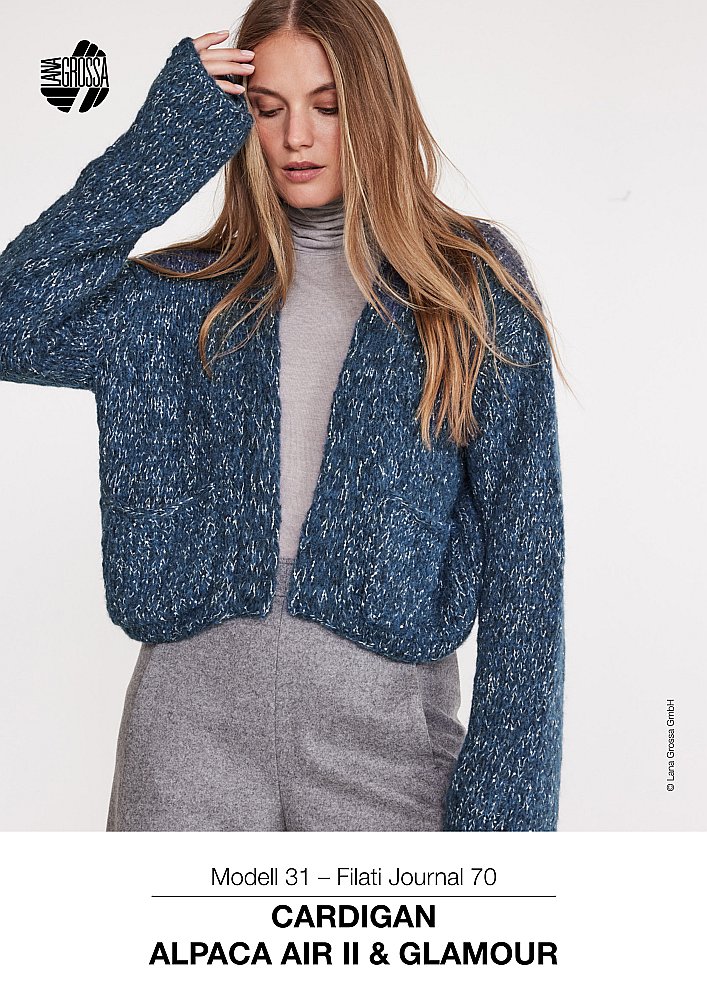 Cardigan Alpaca Air II & Glamour