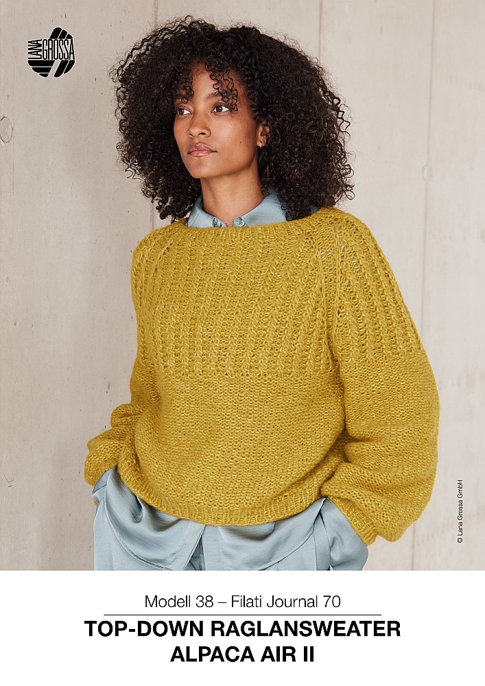Top-Down Raglansweater Alpaca Air II
