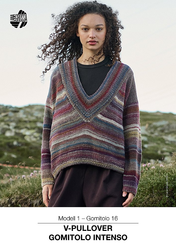 V-Pullover Gomitolo Intenso