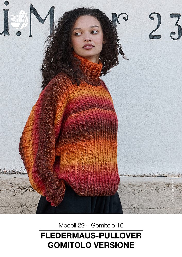 Fledermaus-Pullover Gomitolo Versione