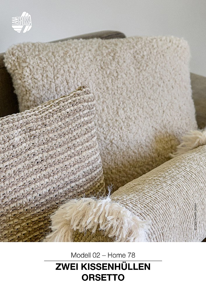Zwei Kissenhüllen Orsetto