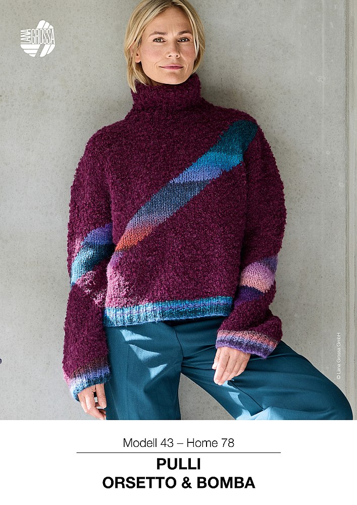 Pullover Orsetto & Bomba mit Intarsienmuster