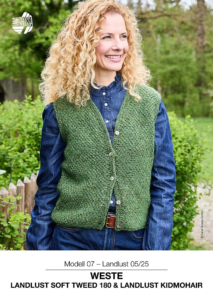 Weste aus Landlust Soft Tweed 180 & Landlust Kidmohair