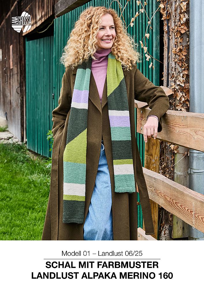 Schal mit Farbmuster