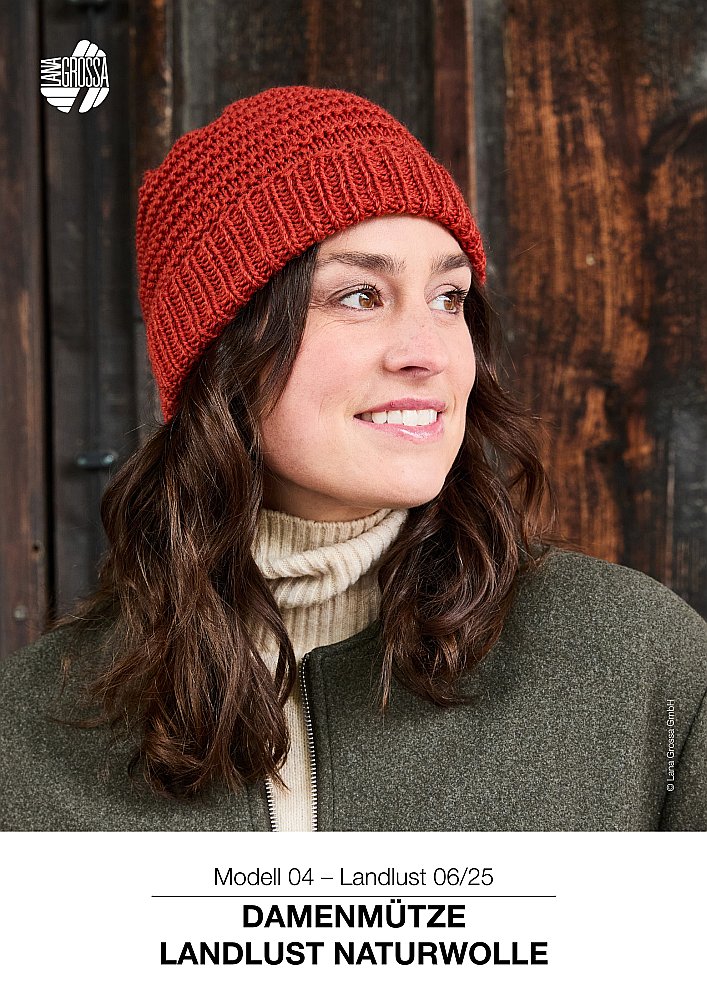 Damenmütze Landlust Naturwolle
