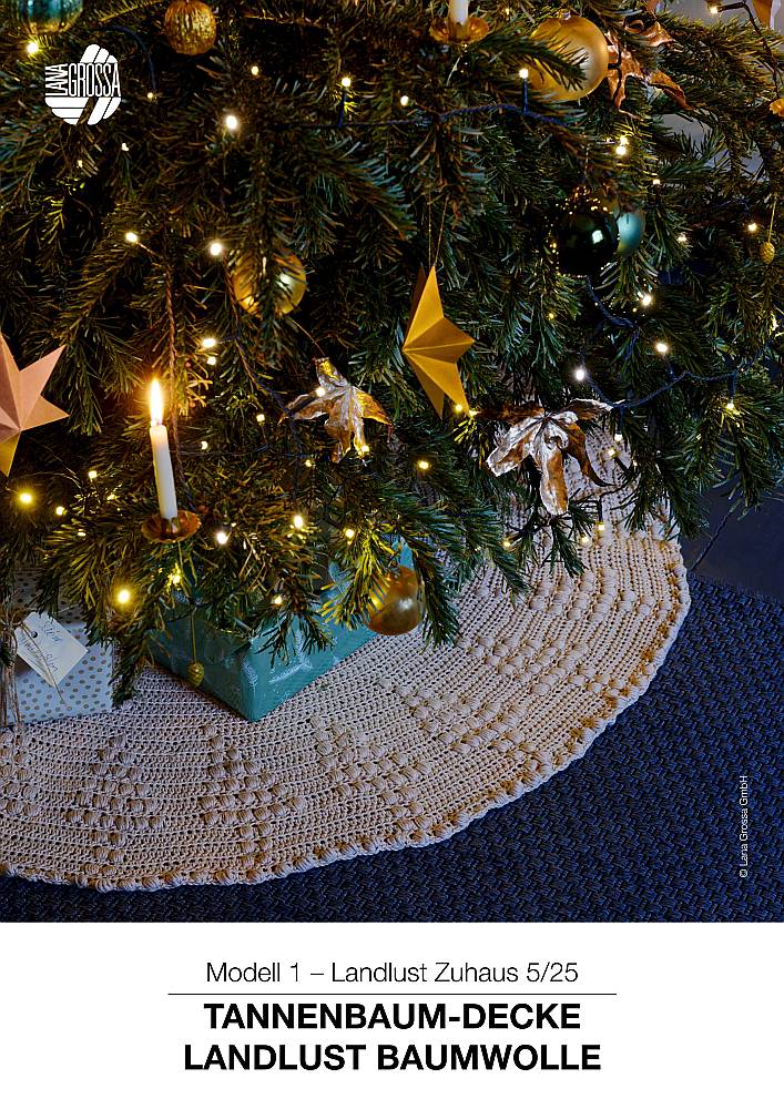 Tannenbaum-Decke aus Landlust Baumwolle
