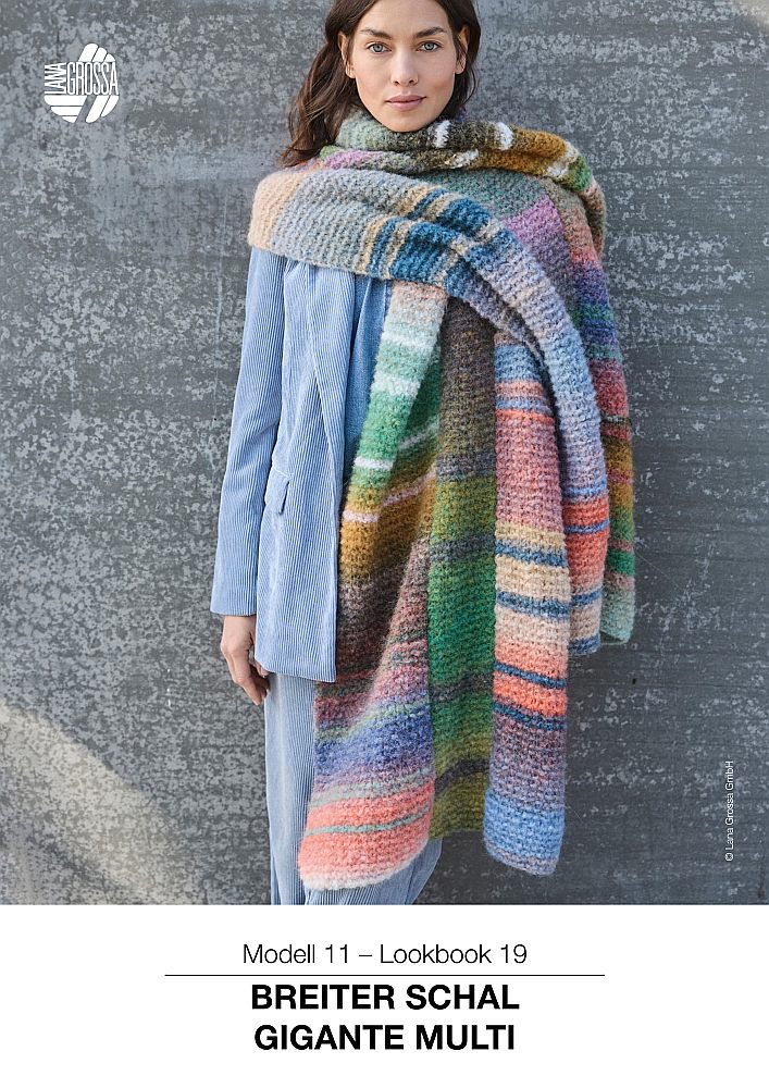Breiter Schal Gigante Multi