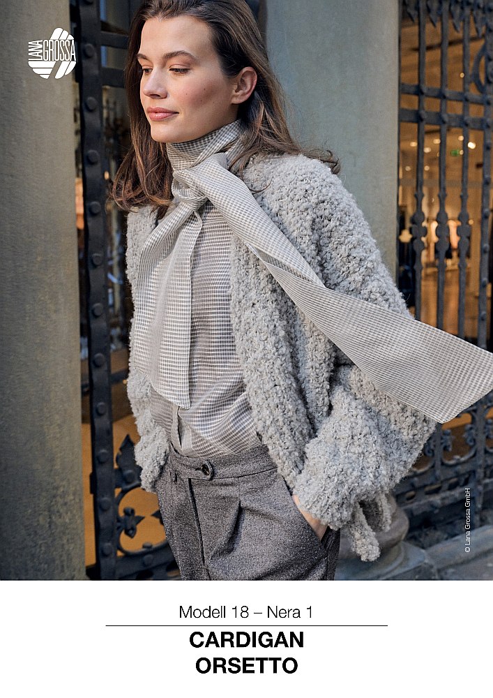 Cardigan Orsetto Modell 18 – Nera 1