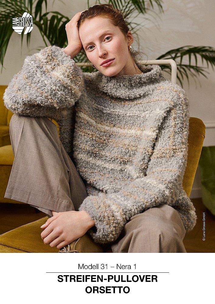 Streifen-Pullover Orsetto