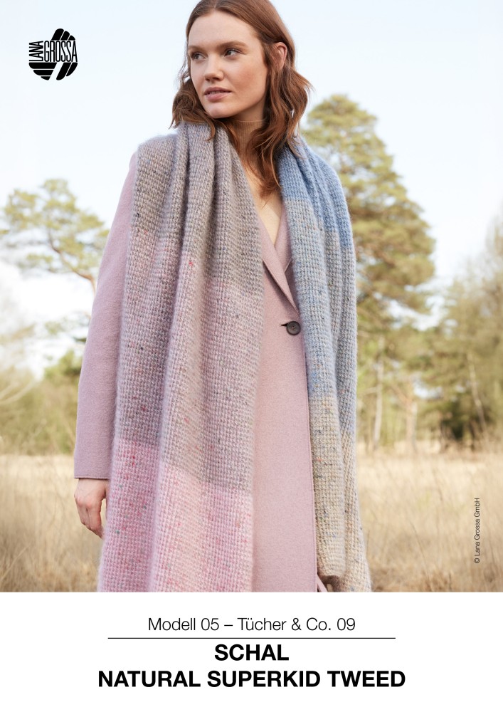 Schal Natural Superkid Tweed