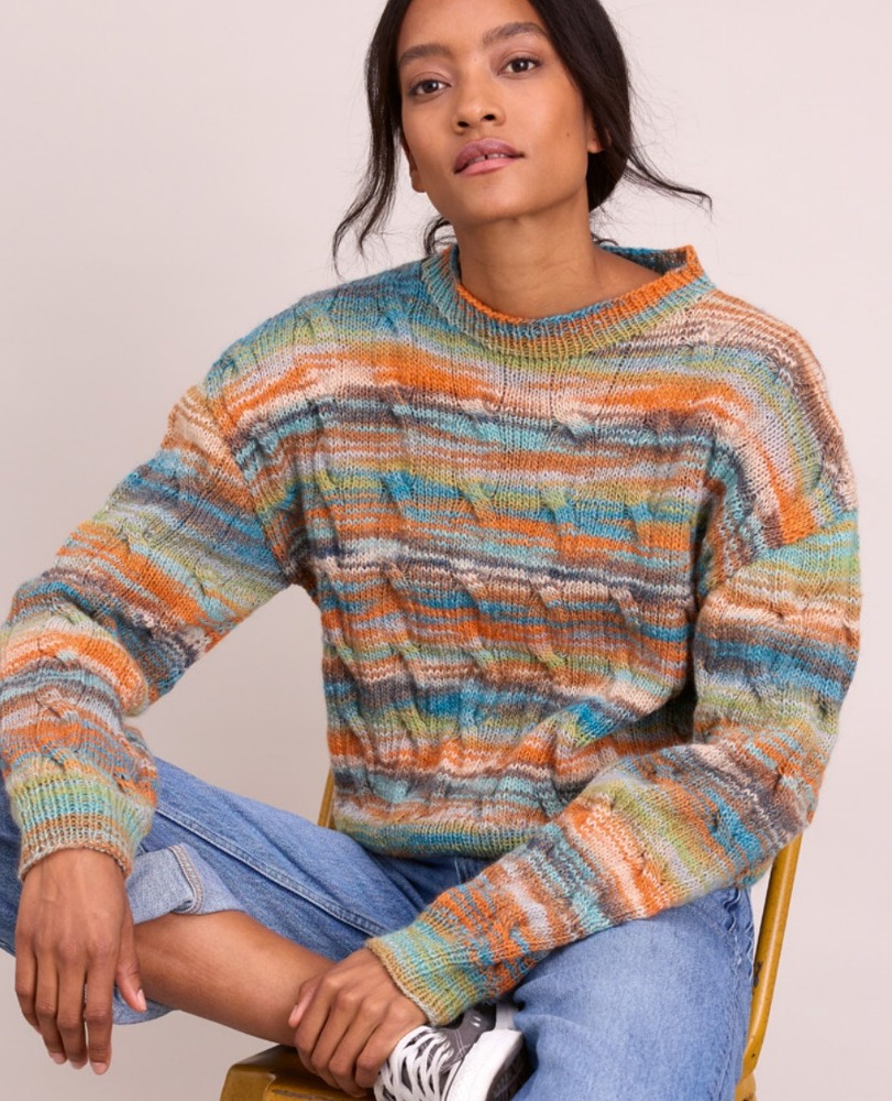 Zopfpullover Modell 13 – Gomitolo 18