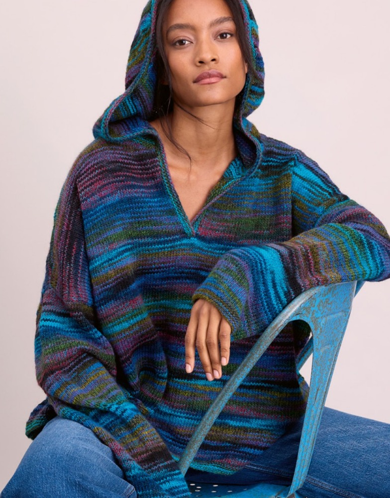 Hoodie Oversized Gomitolo Disegno Modell 16