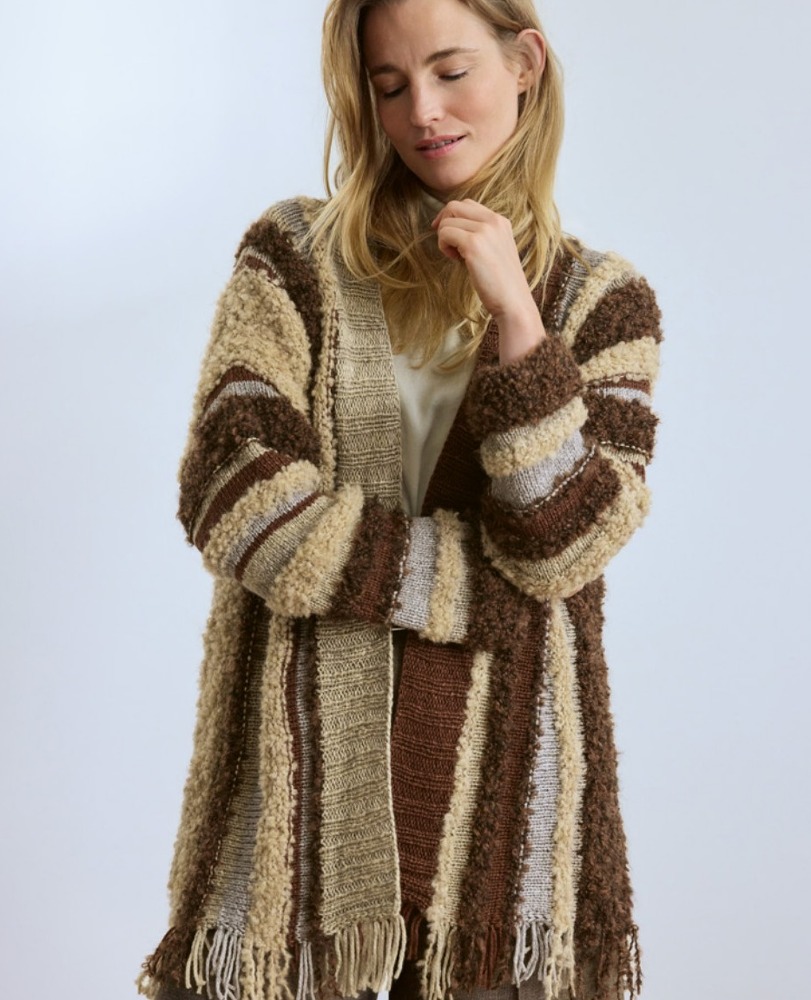 Cardigan Orsetto Mouliné, Orsetto & Baco Bamboo