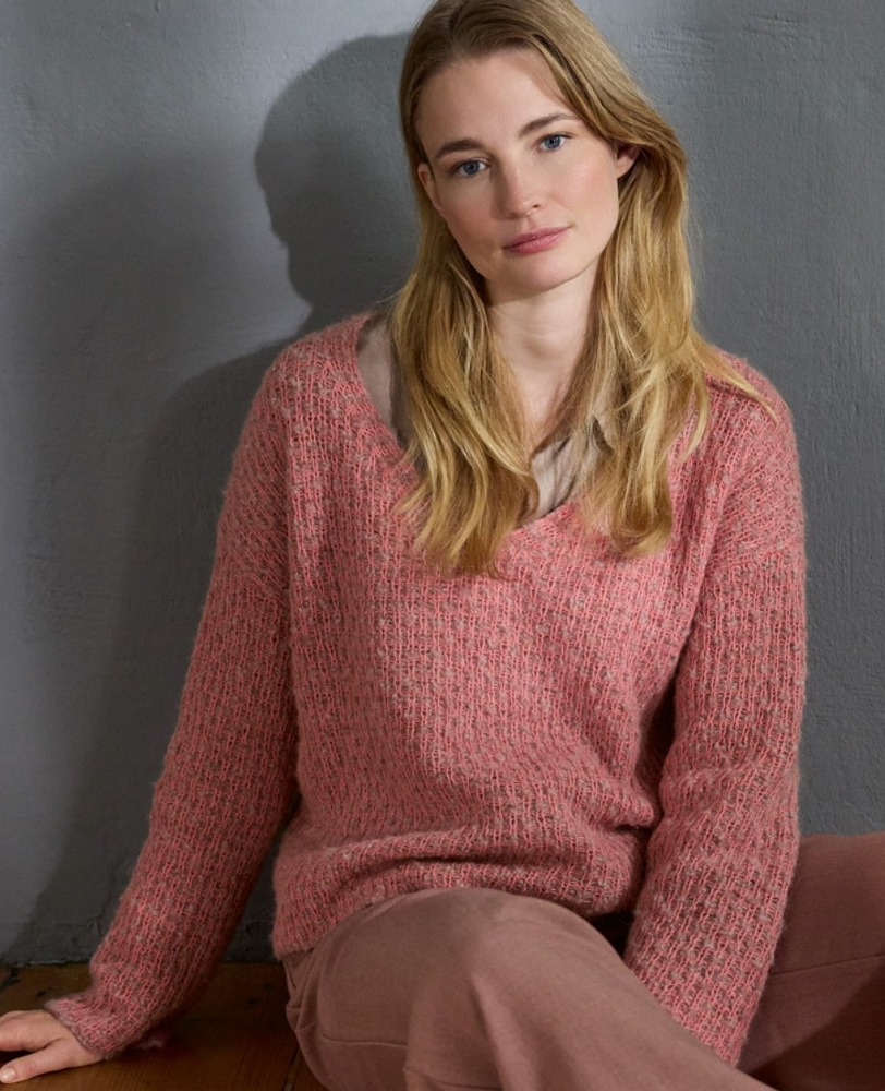 Pullover im Hebemaschenmuster aus Ecopuno & Milano