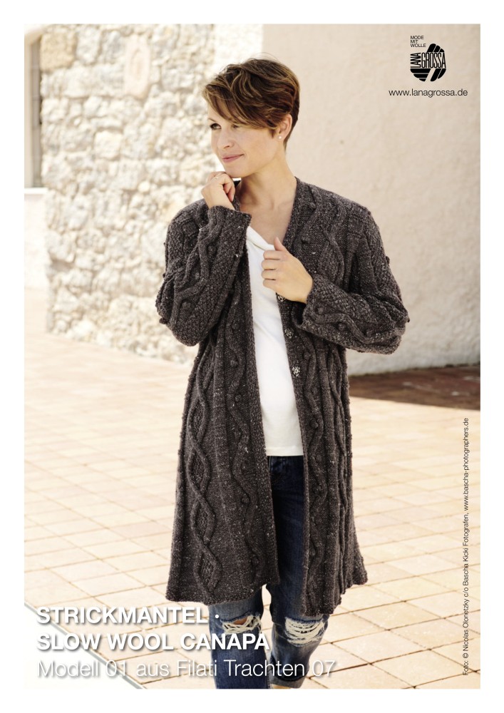 Strickmantel Slow Wool Canapa